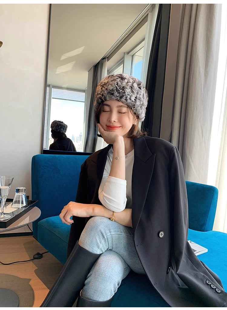 Fur scarf fur head cover dual purpose - variant_title