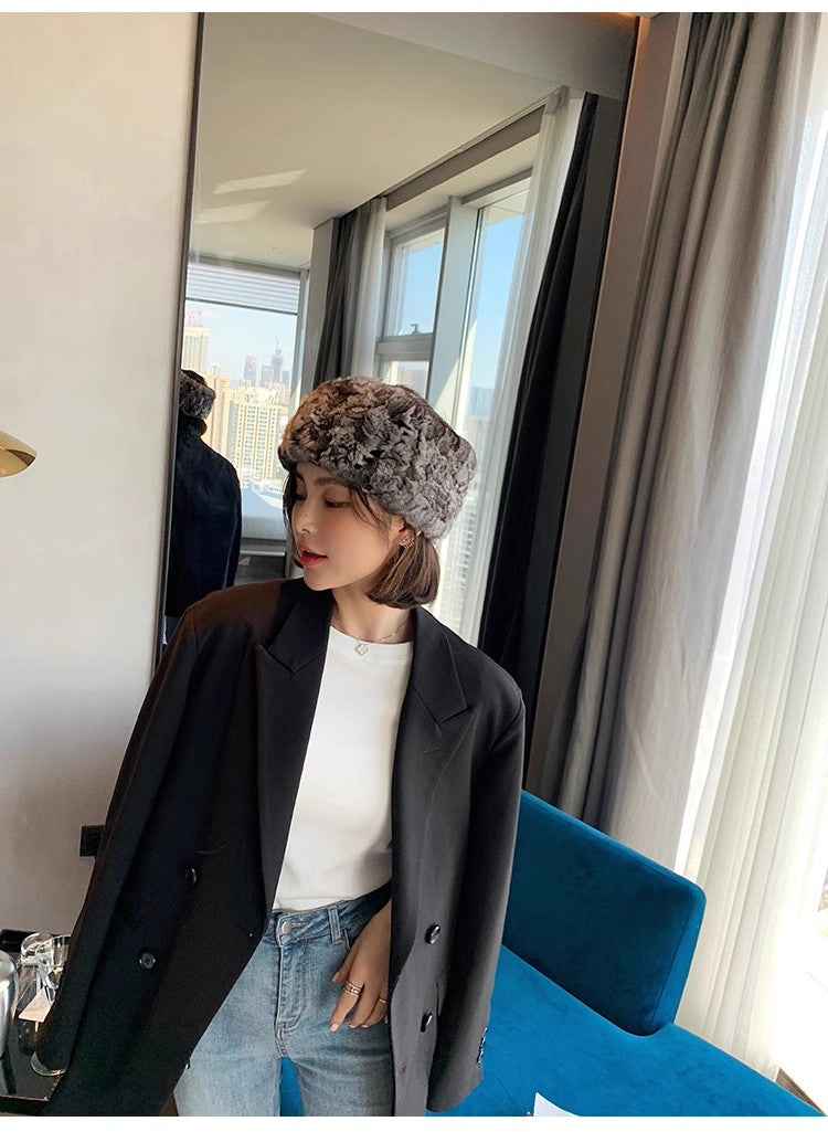 Fur scarf fur head cover dual purpose - variant_title