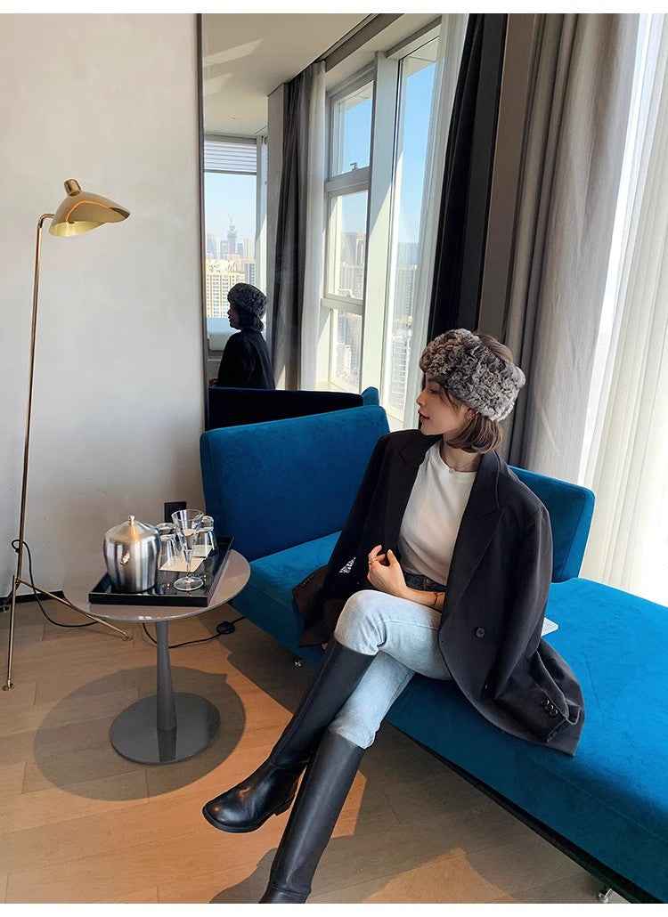 Fur scarf fur head cover dual purpose - variant_title