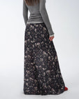 "Gallery Dusse" Vintage Print Straight Draped Skirt - variant_title