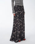 "Gallery Dusse" Vintage Print Straight Draped Skirt - variant_title