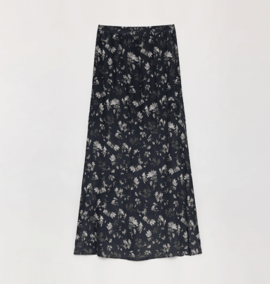 "Gallery Dusse" Vintage Print Straight Draped Skirt - variant_title