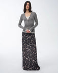 "Gallery Dusse" Vintage Print Straight Draped Skirt - variant_title