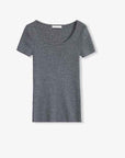 German Yangtze machine washable wool round neck slim short sleeve top for women - variant_title
