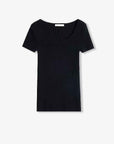 German Yangtze machine washable wool round neck slim short sleeve top for women - variant_title