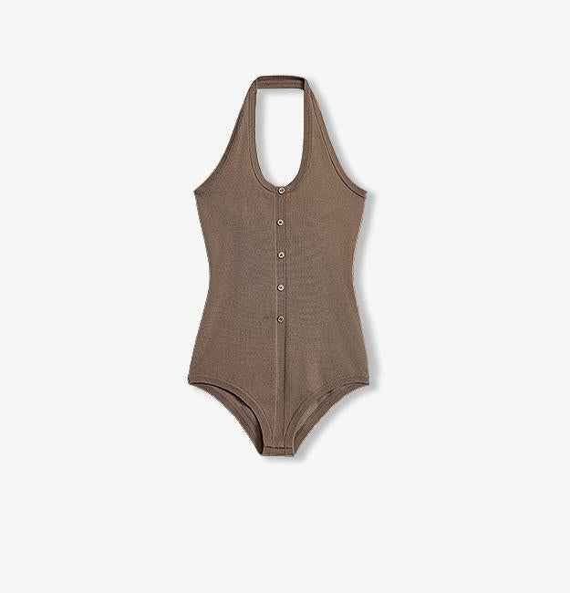 German Yangzi 48S machine washable wool all - match halter neck jumpsuit for women - variant_title