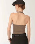 German Yangzi 48S machine washable wool all - match halter neck jumpsuit for women - variant_title