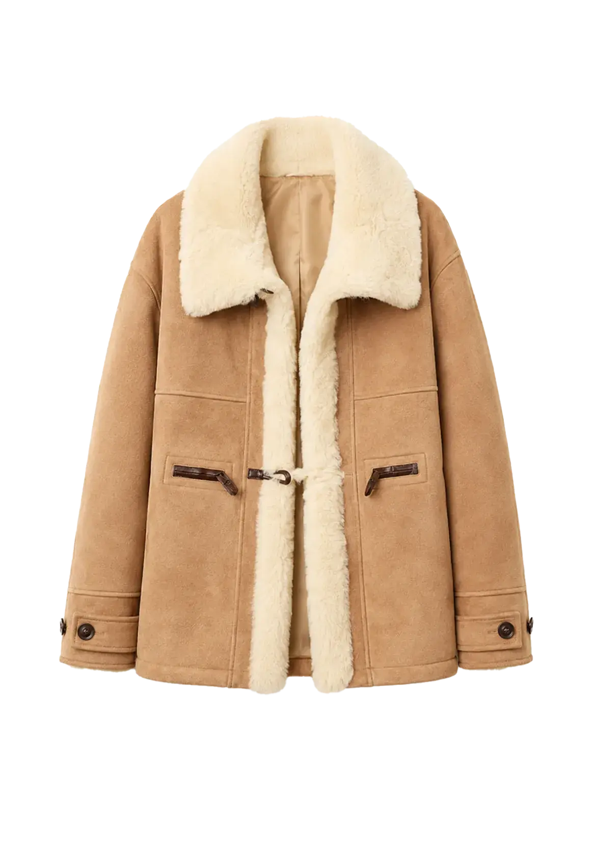 Glam Belle Tuscan curly wool shearling jacket product image 03