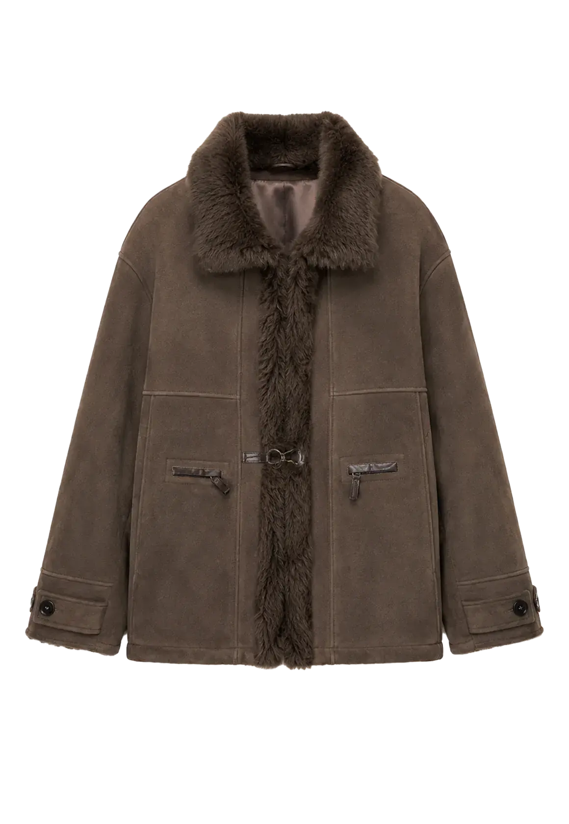 Glam Belle Tuscan curly wool shearling jacket product image 05