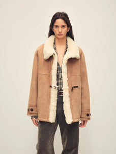 Glam Belle Tuscan curly wool shearling jacket product image 10