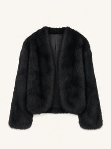 Gone with the Wind Dark Charcoal Gray SagaFurs fox fur coat product view