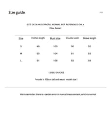 Gone with the Wind fox fur coat size guide for S, M and L
