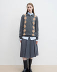 "Graduate" Machine Washable Wool Polo Neck Sweater Preppy Vintage Top - variant_title