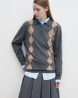 "Graduate" Machine Washable Wool Polo Neck Sweater Preppy Vintage Top - variant_title