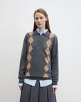 "Graduate" Machine Washable Wool Polo Neck Sweater Preppy Vintage Top - variant_title