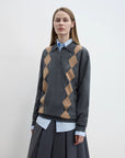 "Graduate" Machine Washable Wool Polo Neck Sweater Preppy Vintage Top - variant_title