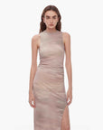 "Half Summer Ball" Fine Wool Blend Sleeveless Slit Long Knit Dress - variant_title