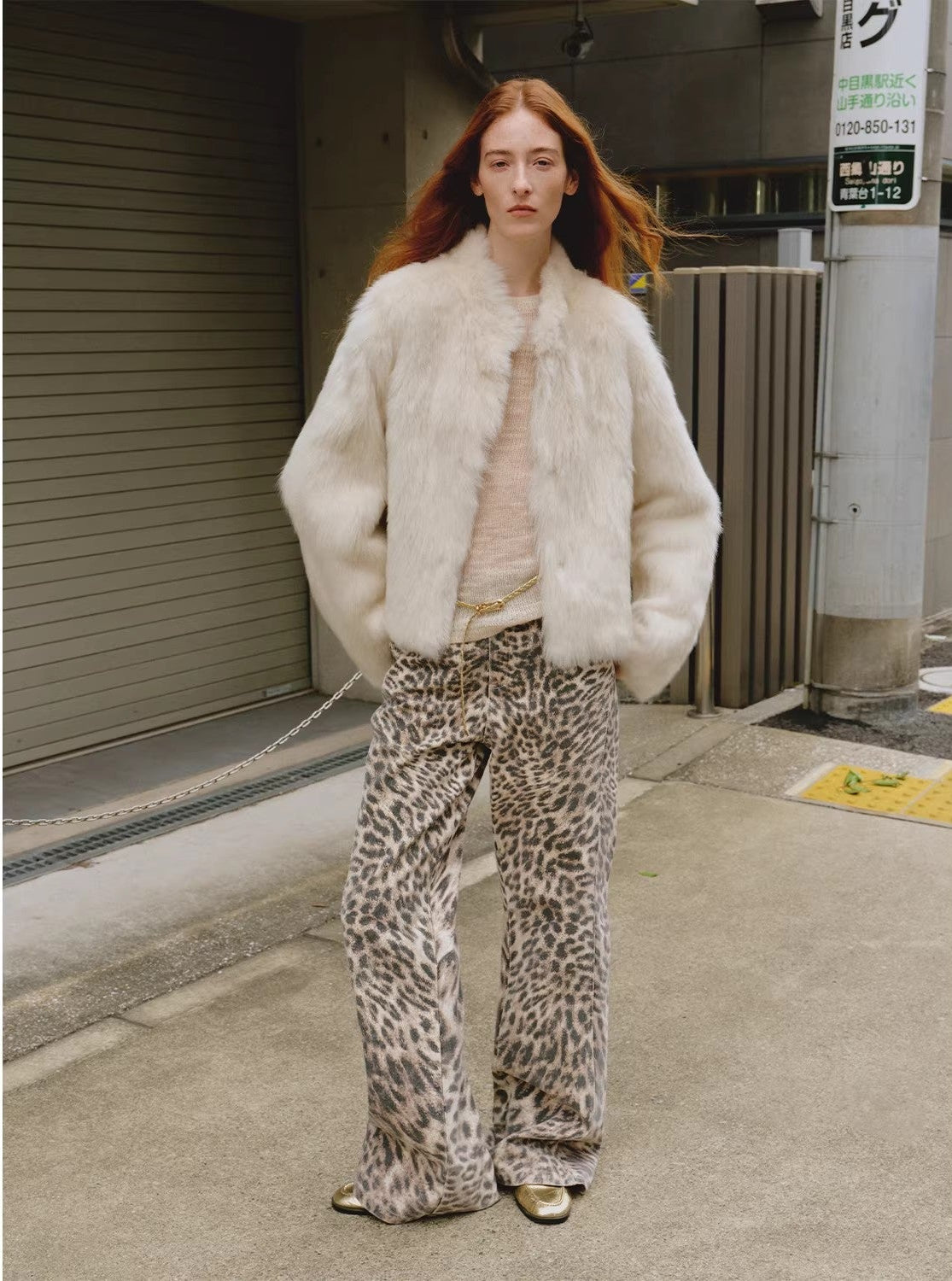 "Healing Eros" casual stand - up collar short Toscana Shearing Coat winter