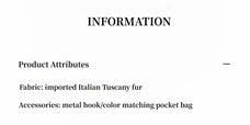 Heartbeat Mark Toscana shearling coat materials and product information