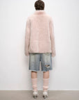 "Heartbeat Mark" Tuscany sheepskin women's short fur coat - variant_title