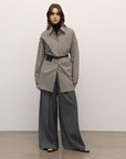 "Heart's Desire" high - end high - density nylon cotton drapes stylish all - match silhouette shirt - variant_title