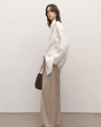"Heart's Desire" high - end high - density nylon cotton drapes stylish all - match silhouette shirt - variant_title