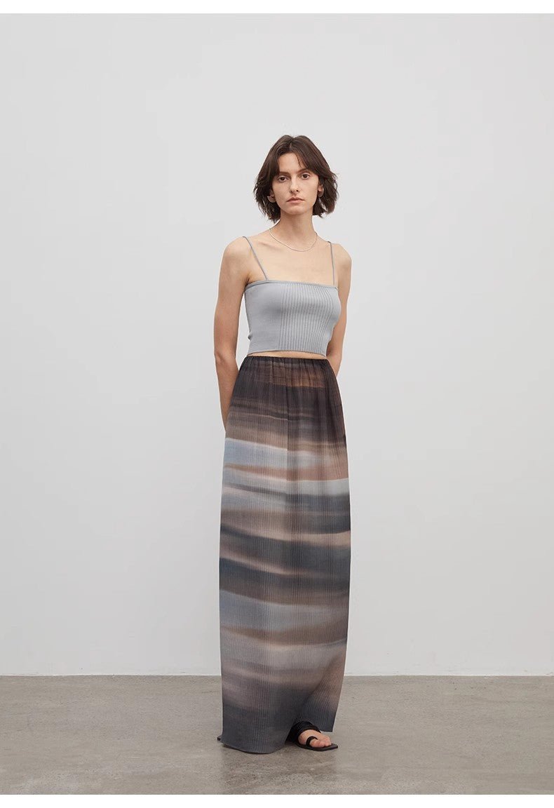 Heavy High - density Silk Luxury High - end Skirt for Women"Above the Flying Clouds" - variant_title
