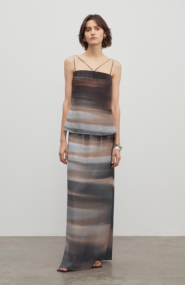 Heavy High - density Silk Luxury High - end Skirt for Women"Above the Flying Clouds" - variant_title