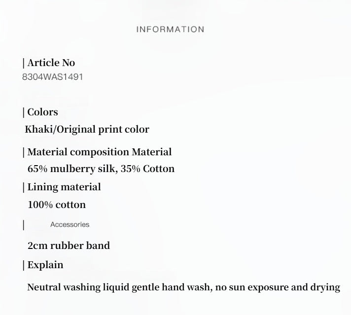 Heavy High - density Silk Luxury High - end Skirt for Women"Above the Flying Clouds" - variant_title