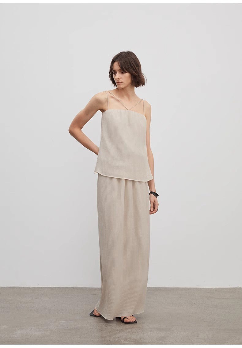 Heavy High - density Silk Luxury High - end Skirt for Women"Above the Flying Clouds" - variant_title