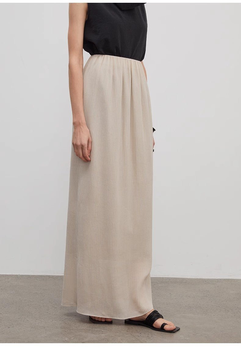 Heavy High - density Silk Luxury High - end Skirt for Women"Above the Flying Clouds" - variant_title
