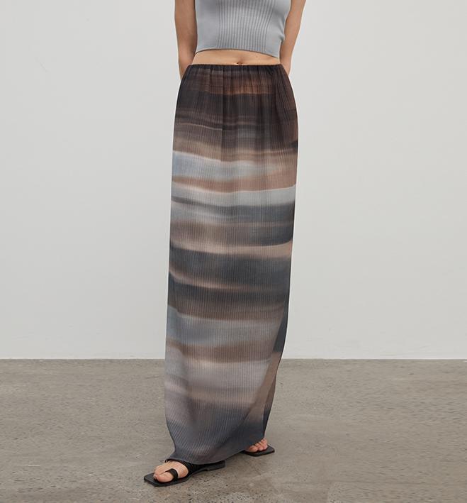 Heavy High - density Silk Luxury High - end Skirt for Women"Above the Flying Clouds" - variant_title