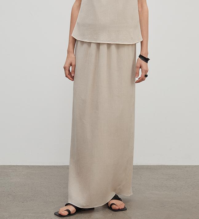 Heavy High - density Silk Luxury High - end Skirt for Women"Above the Flying Clouds" - variant_title