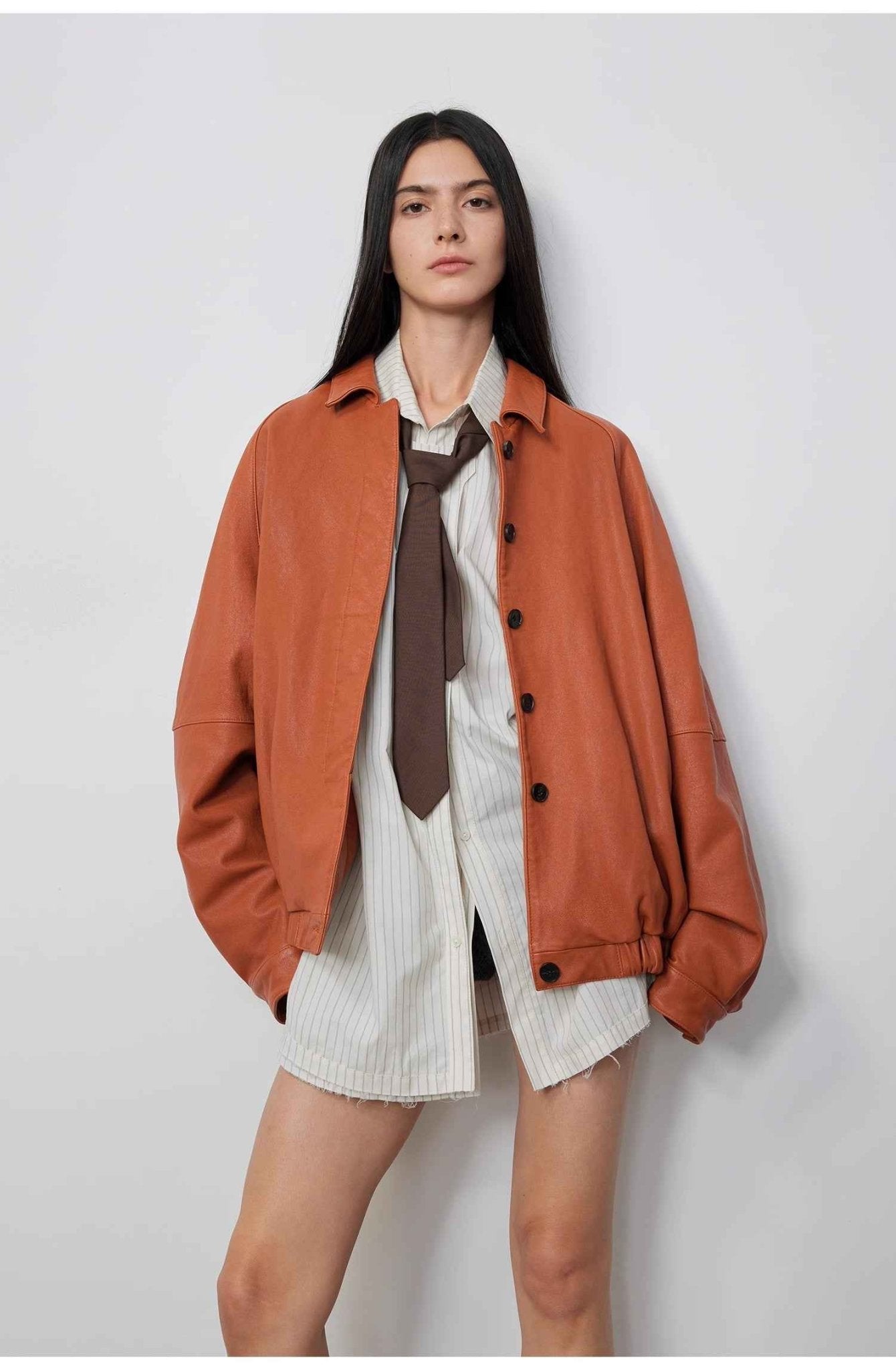 Heavy Wash Waxed Sheepskin Jacket Genuine Leather Outerwear "Sydney Reincarnation" - variant_title
