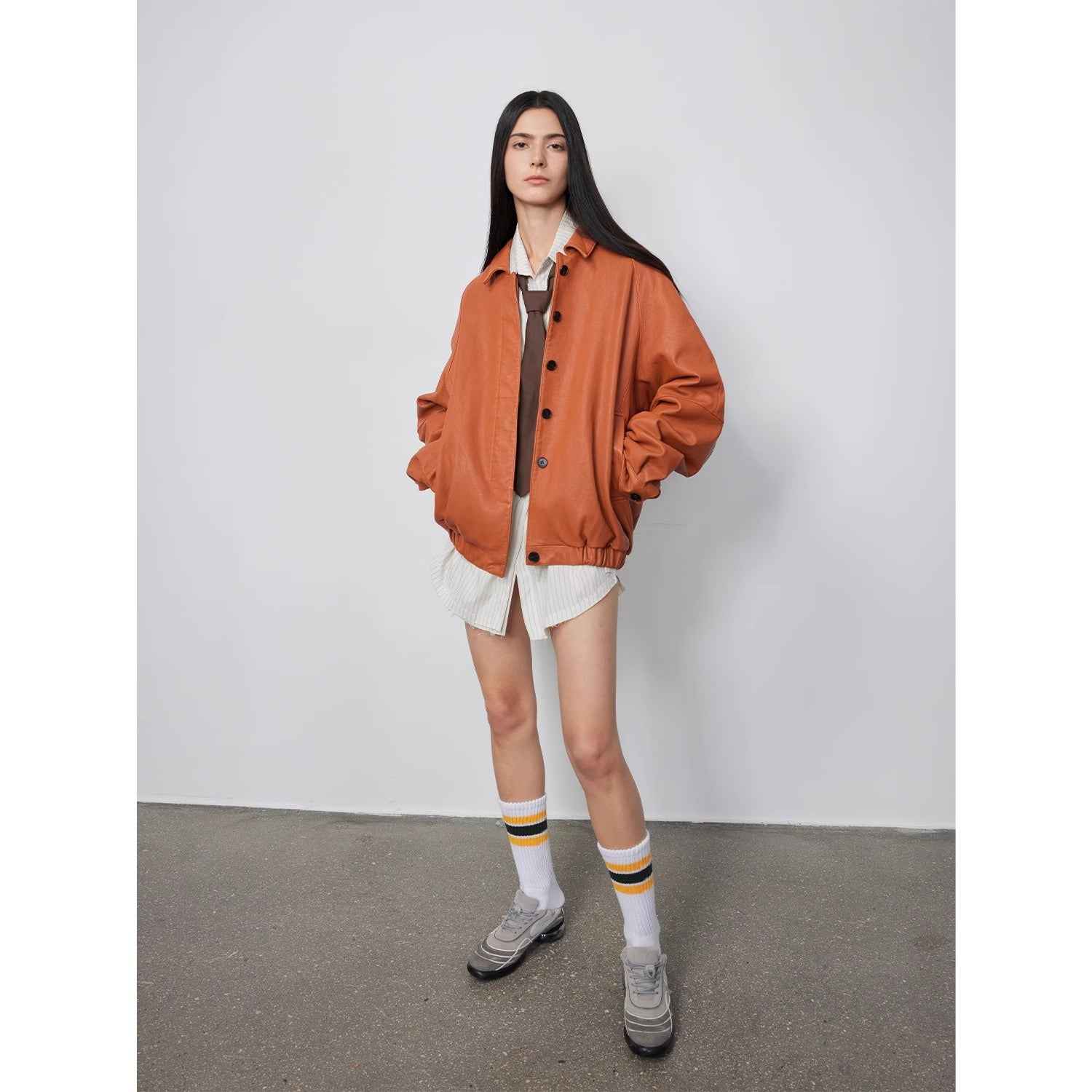 Heavy Wash Waxed Sheepskin Jacket Genuine Leather Outerwear "Sydney Reincarnation" - variant_title