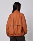 Heavy Wash Waxed Sheepskin Jacket Genuine Leather Outerwear "Sydney Reincarnation"Firelady Fur