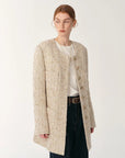 Heavy wool tweed high - end exquisite round neck patch pocket slim Chanel jacket for women - variant_title