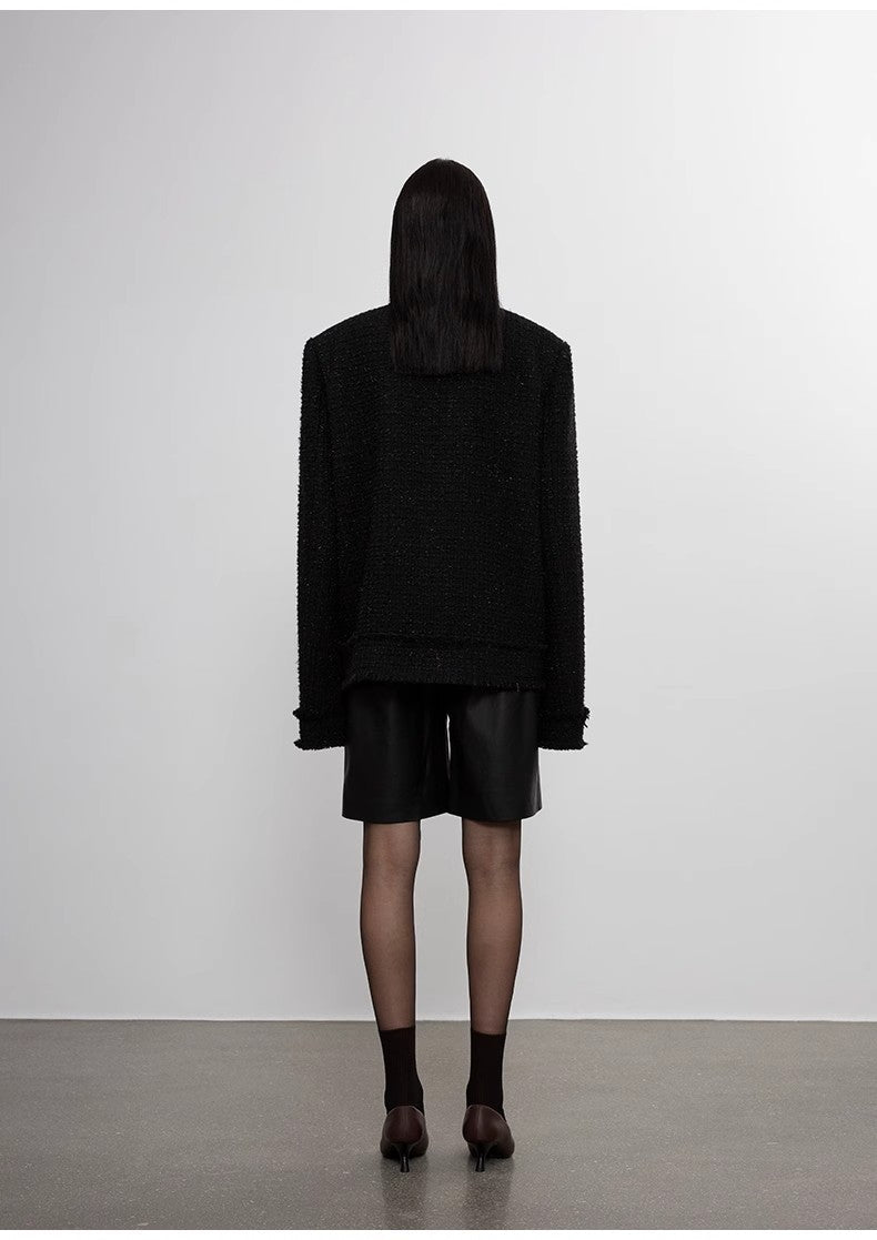 Heavy wool wool edged exquisite high - end small fragrant style jacket for women - variant_title