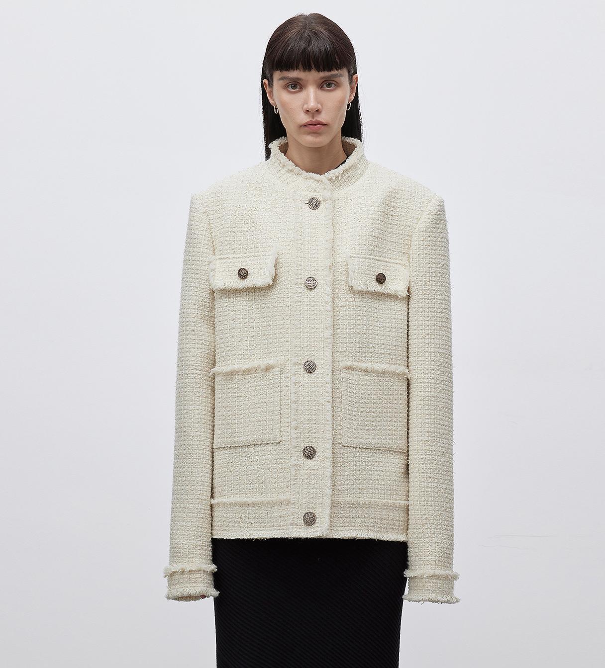 Heavy wool wool edged exquisite high - end small fragrant style jacket for women - variant_title
