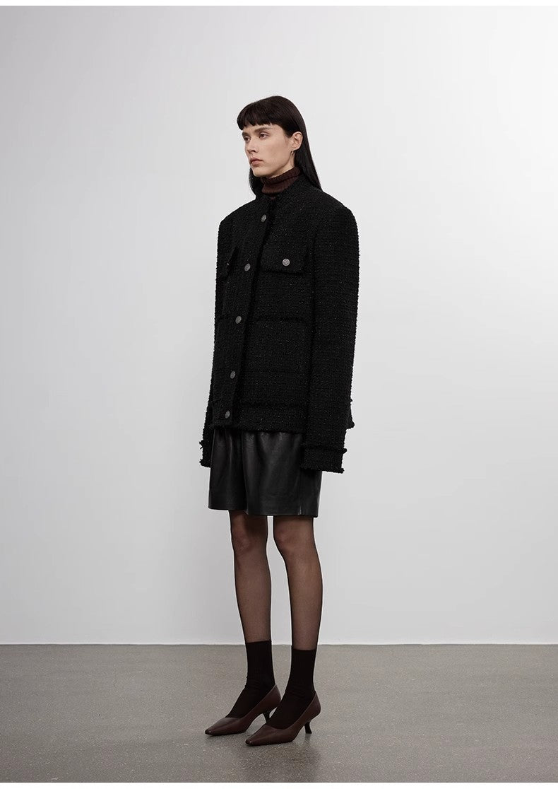 Heavy wool wool edged exquisite high - end small fragrant style jacket for women - variant_title