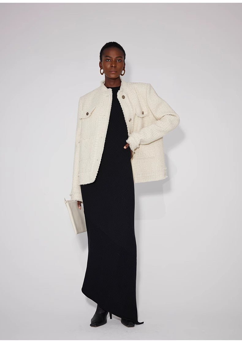 Heavy wool wool edged exquisite high - end small fragrant style jacket for women - variant_title