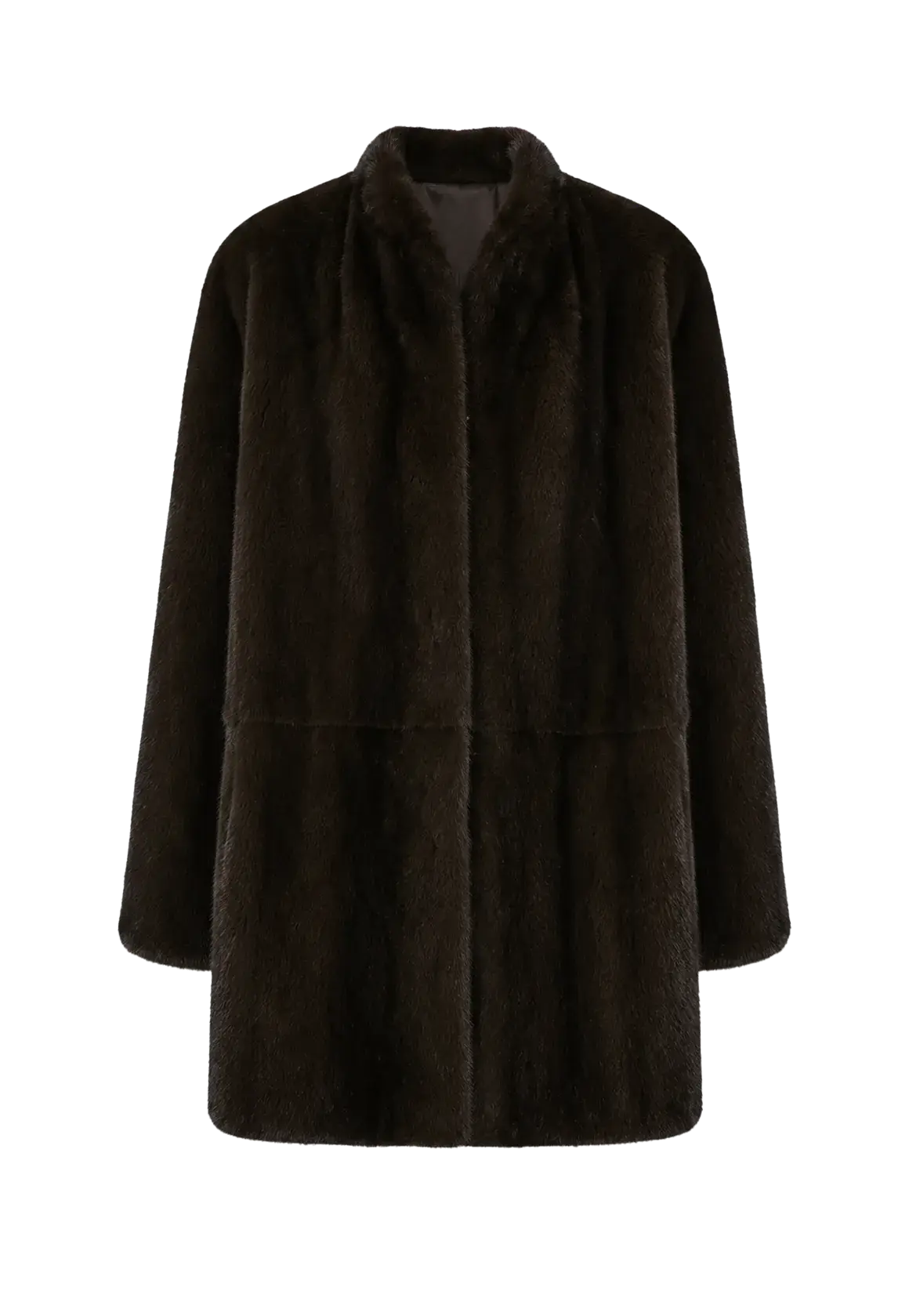 Hera Moonlight Dark Gray Green mink coat, transparent product view