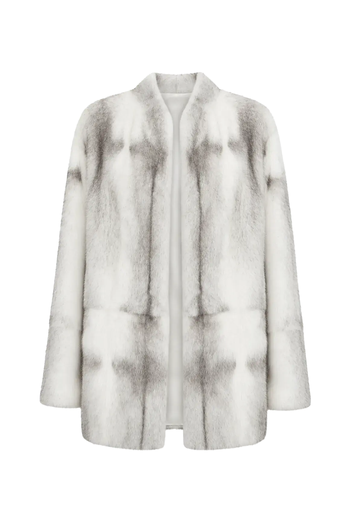 Hera Moonlight Silver Blue Cross mink coat, transparent product view