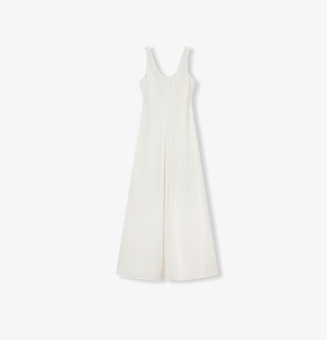 High Density Modal Mulberry Silk Insert U - neck Vest Dress"Simple Love" - variant_title