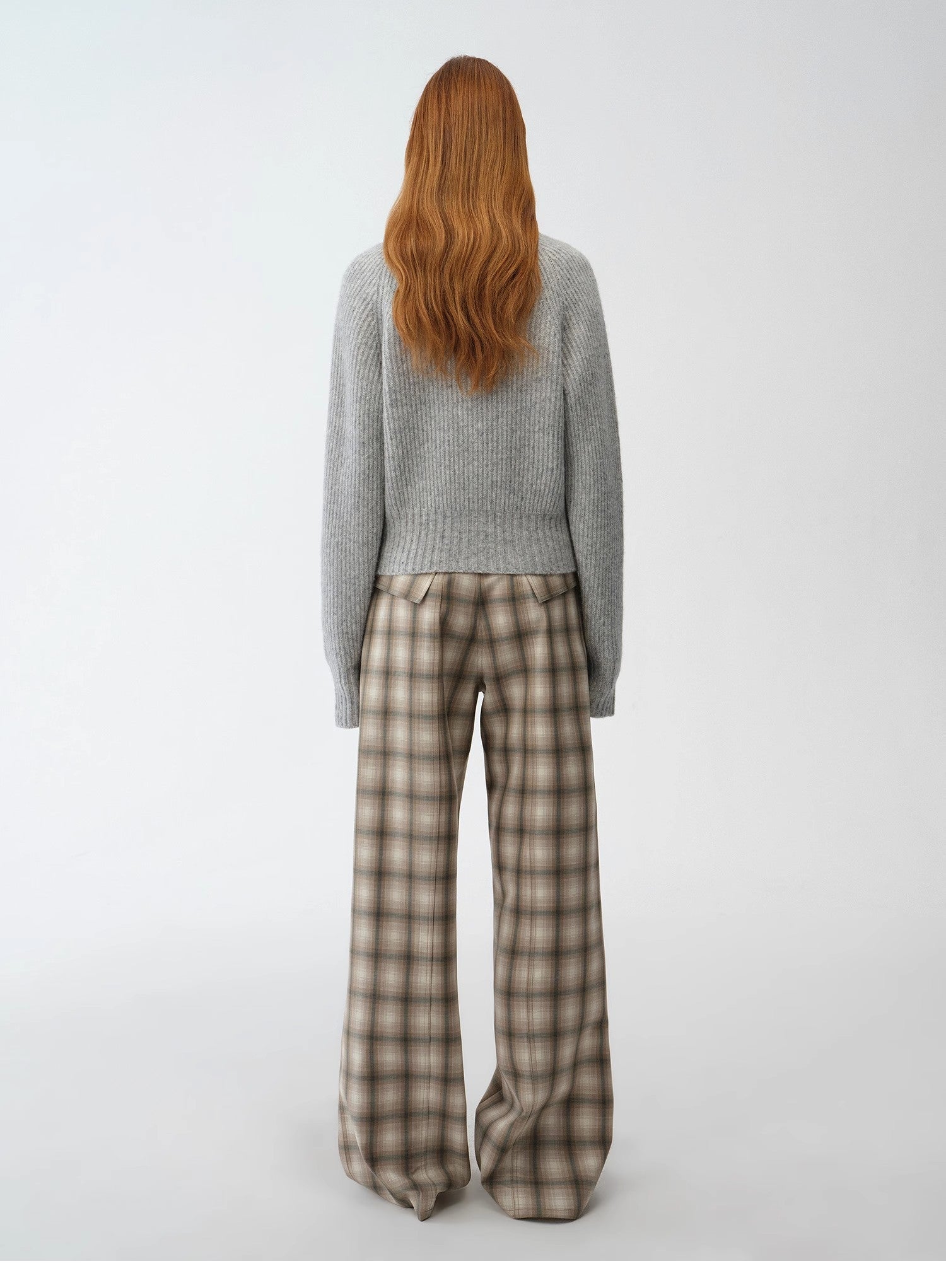 "Hokkaido Weaving Love" wool blend crew neck cardigan top - variant_title