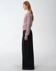 "Hokkaido Weaving Love" wool blend crew neck cardigan top - variant_title
