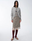 "Hokkaido Weaving Love" wool blend crew neck cardigan top - variant_title