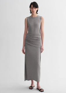 Ice silk wool blend dress with adjustable waistline, hip - flattering design, slim fit for a figure - slimming effect - variant_title