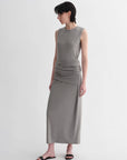 Ice silk wool blend dress with adjustable waistline, hip - flattering design, slim fit for a figure - slimming effect - variant_title
