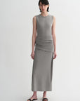 Ice silk wool blend dress with adjustable waistline, hip - flattering design, slim fit for a figure - slimming effect - variant_title